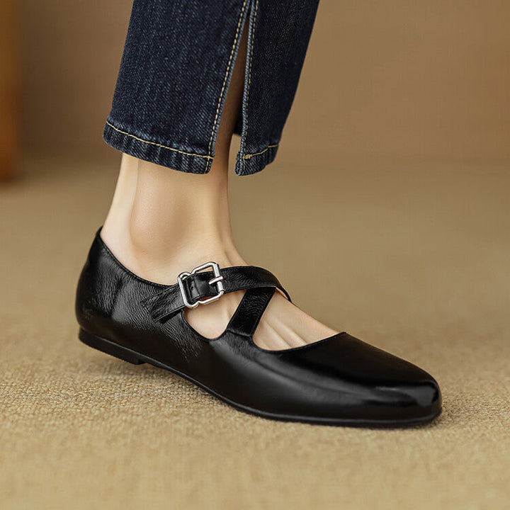 Thea - Comfortable Leather Flats