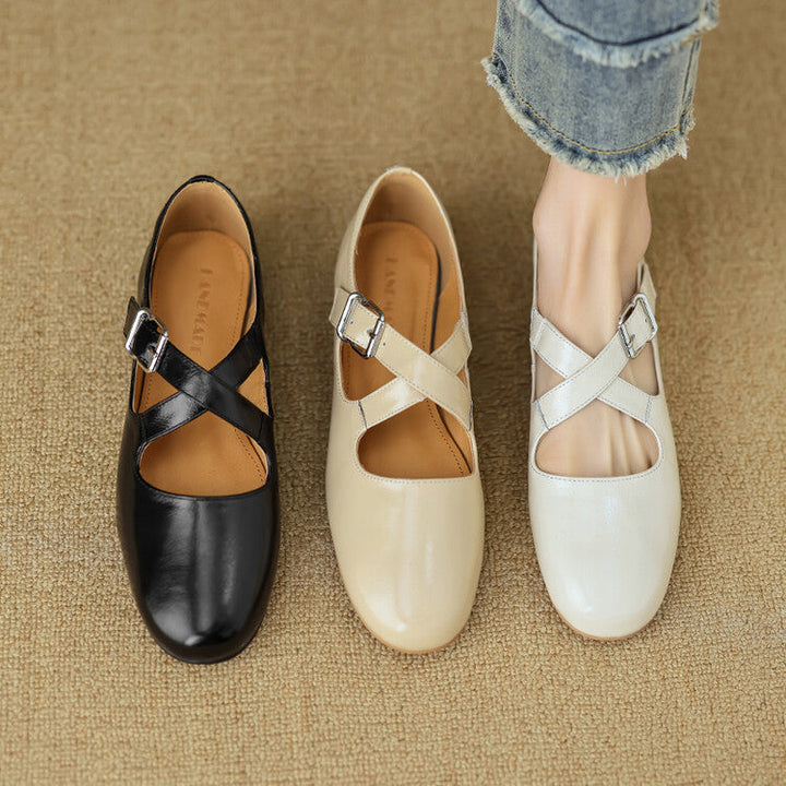 Thea - Comfortable Leather Flats