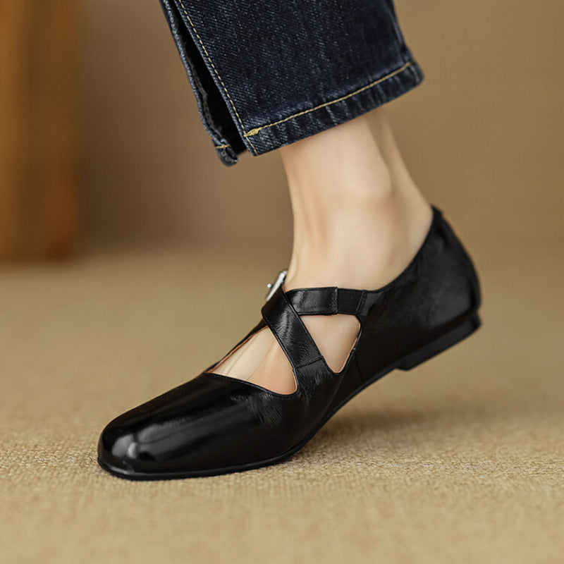 Thea - Comfortable Leather Flats