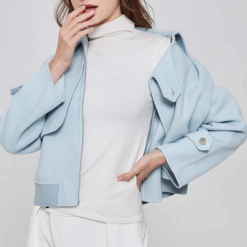 Tulip - Cropped Woollen Jacket