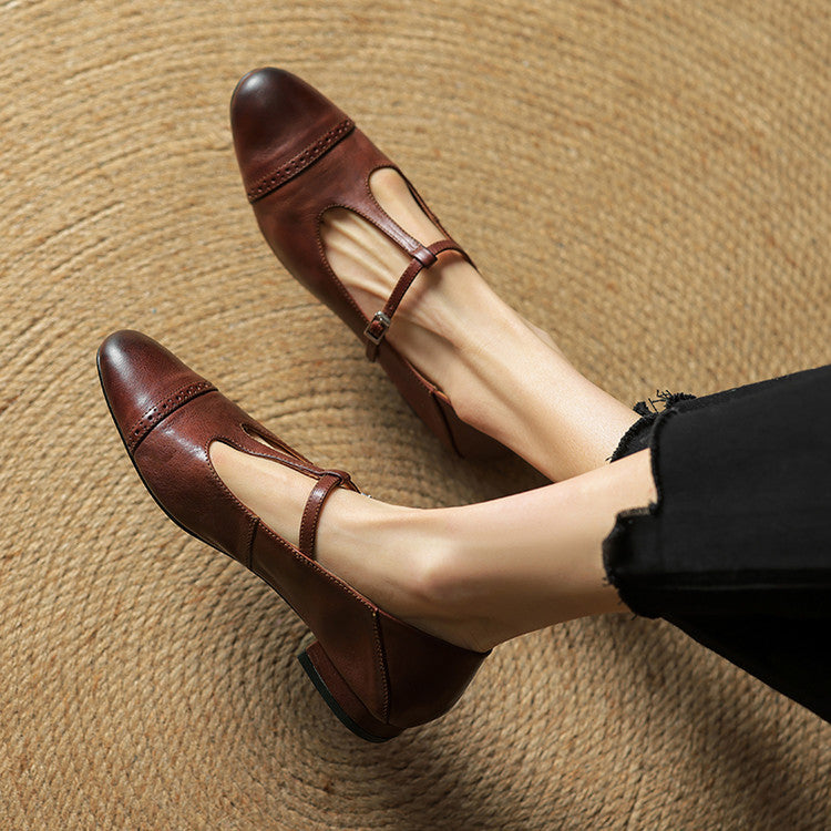 Myra - Cushioned Leather Flats