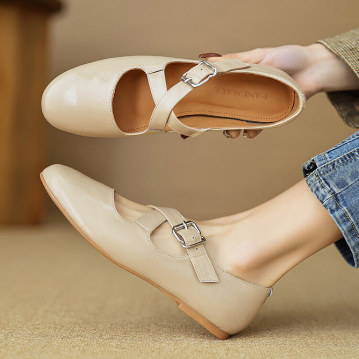 Thea - Comfortable Leather Flats