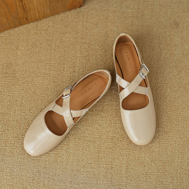 Thea - Comfortable Leather Flats