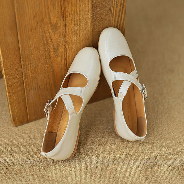 Thea - Comfortable Leather Flats