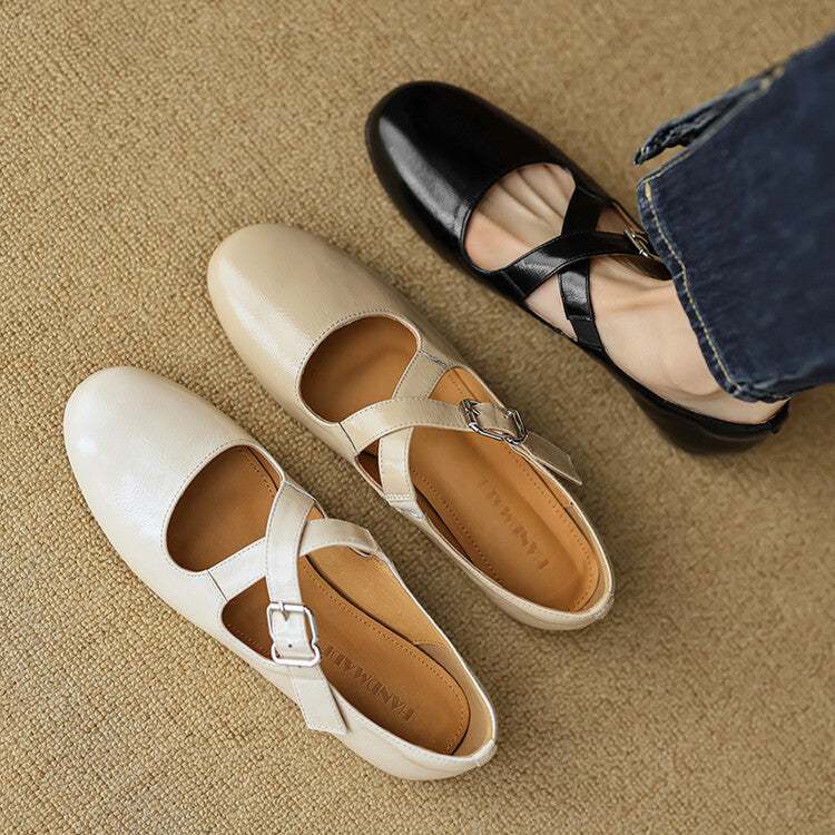 Thea - Comfortable Leather Flats