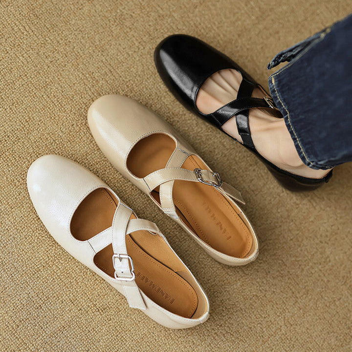 Thea - Comfortable Leather Flats
