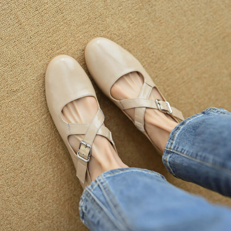 Thea - Comfortable Leather Flats
