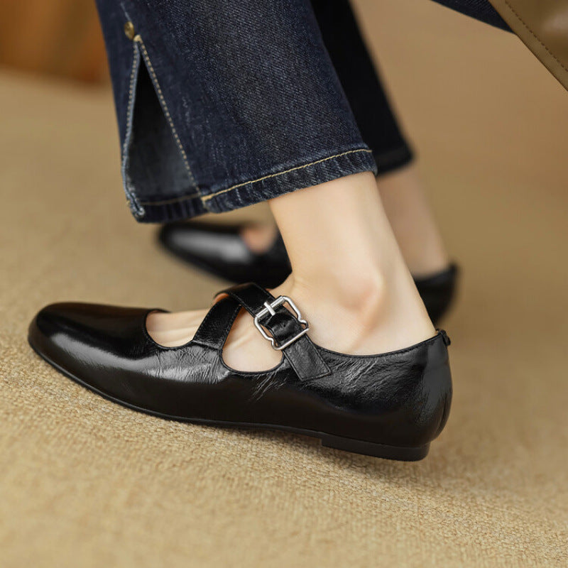 Thea - Comfortable Leather Flats