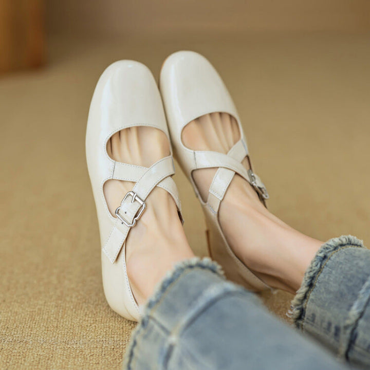 Thea - Comfortable Leather Flats