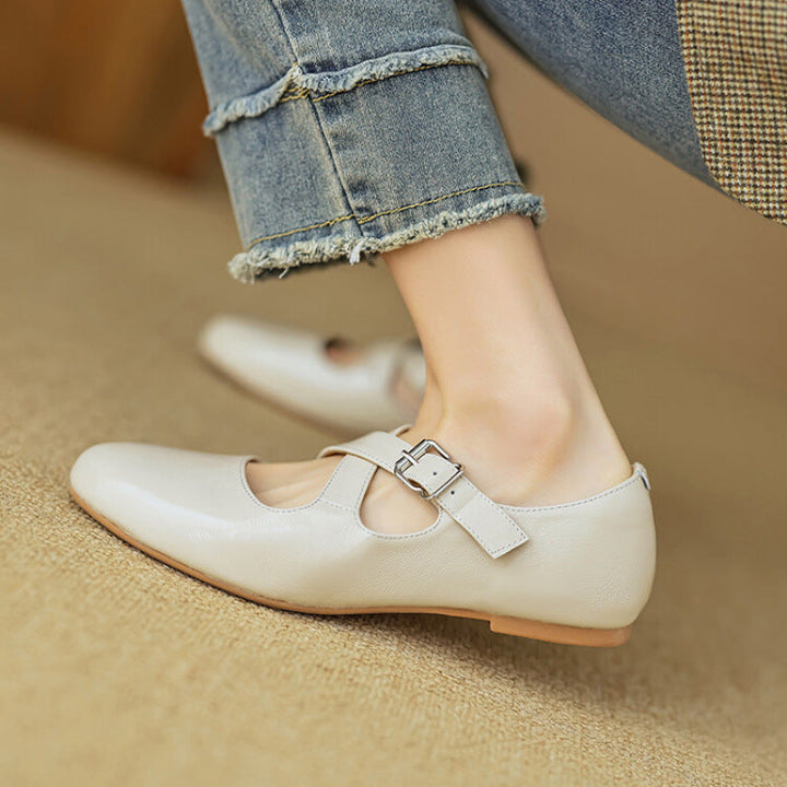 Thea - Comfortable Leather Flats