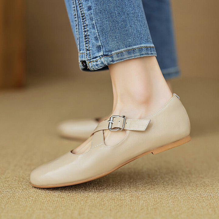 Thea - Comfortable Leather Flats