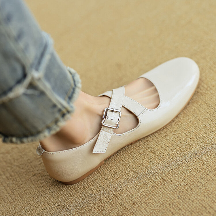 Thea - Comfortable Leather Flats