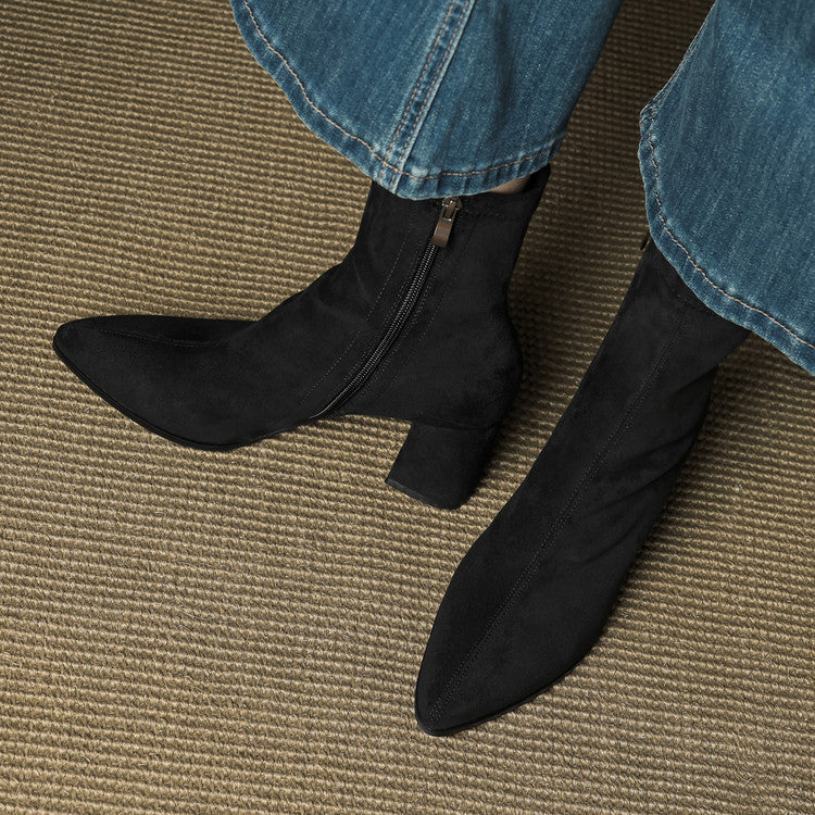 Alissa - Creamy Suede Boots