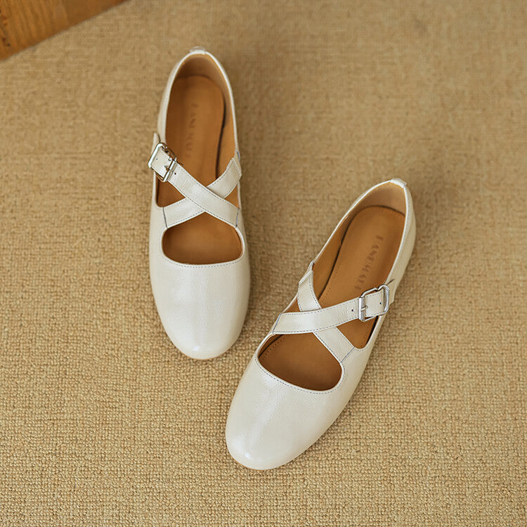Thea - Comfortable Leather Flats