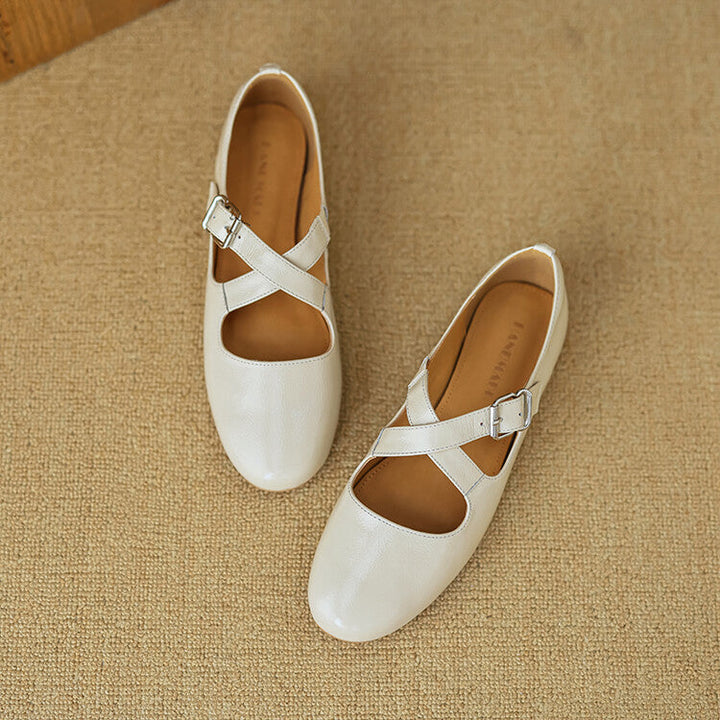 Thea - Comfortable Leather Flats