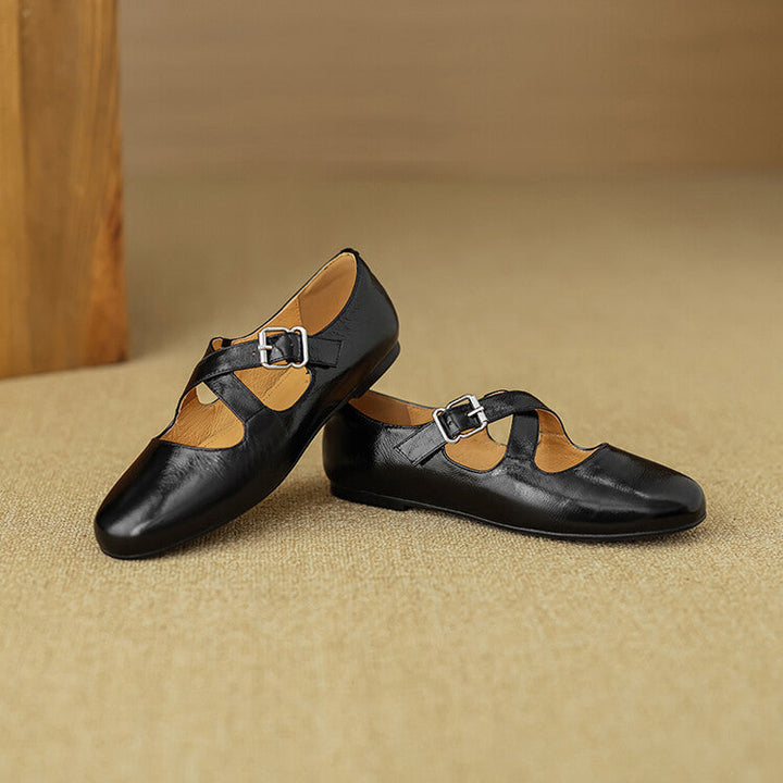 Thea - Comfortable Leather Flats