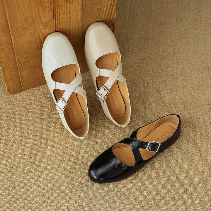 Thea - Comfortable Leather Flats