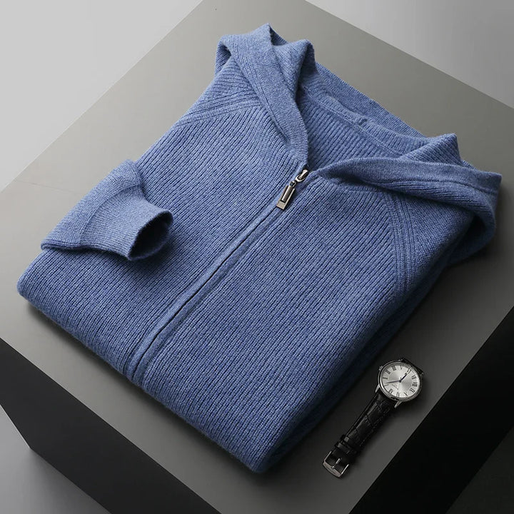 Alfie - Fine Cashmere Zipper Hoodie