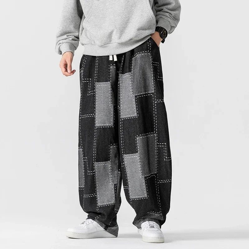 Rueben - Patchwork Denim Joggers