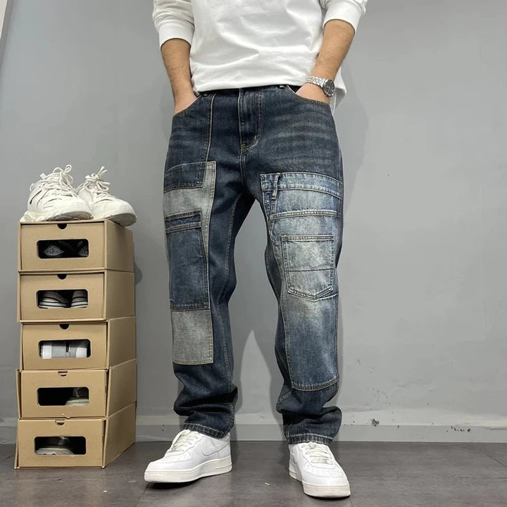 Desirez - Patchwork Denim Jeans