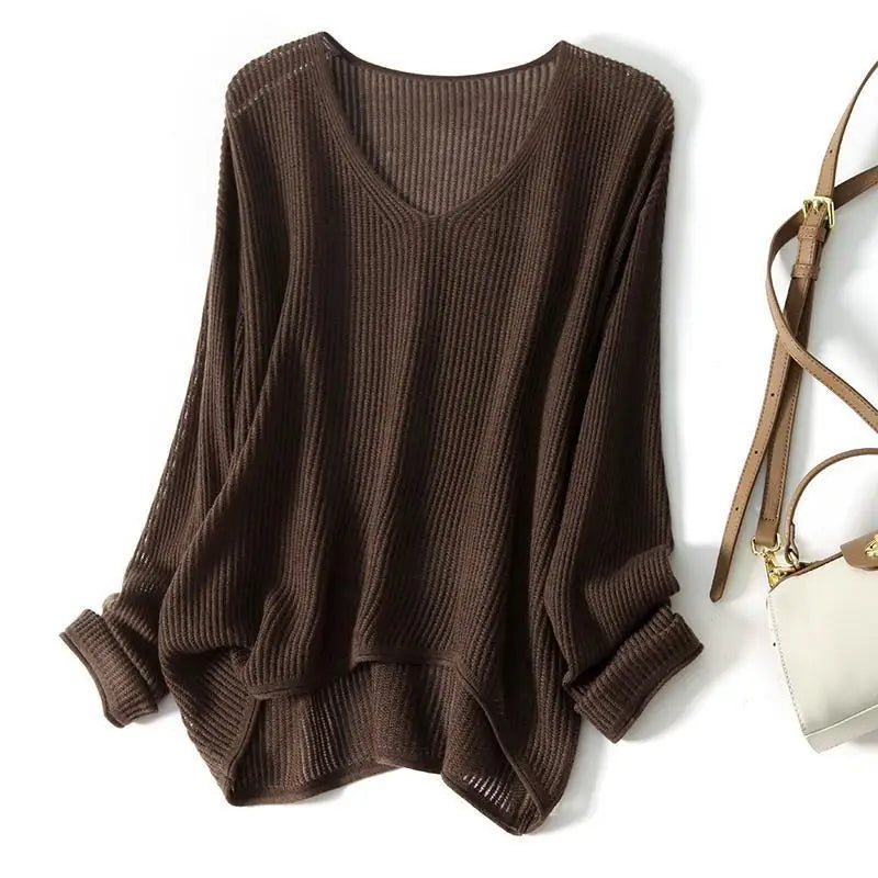 Lola - Hollow Knit Top