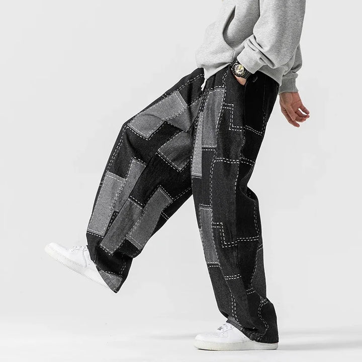 Rueben - Patchwork Denim Joggers