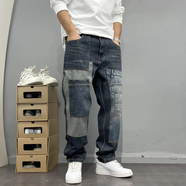 Desirez - Patchwork Denim Jeans