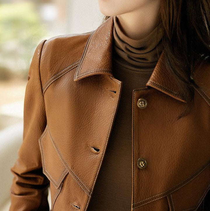 Anastasia - Refined Leather Jacket