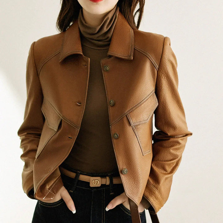 Anastasia - Refined Leather Jacket