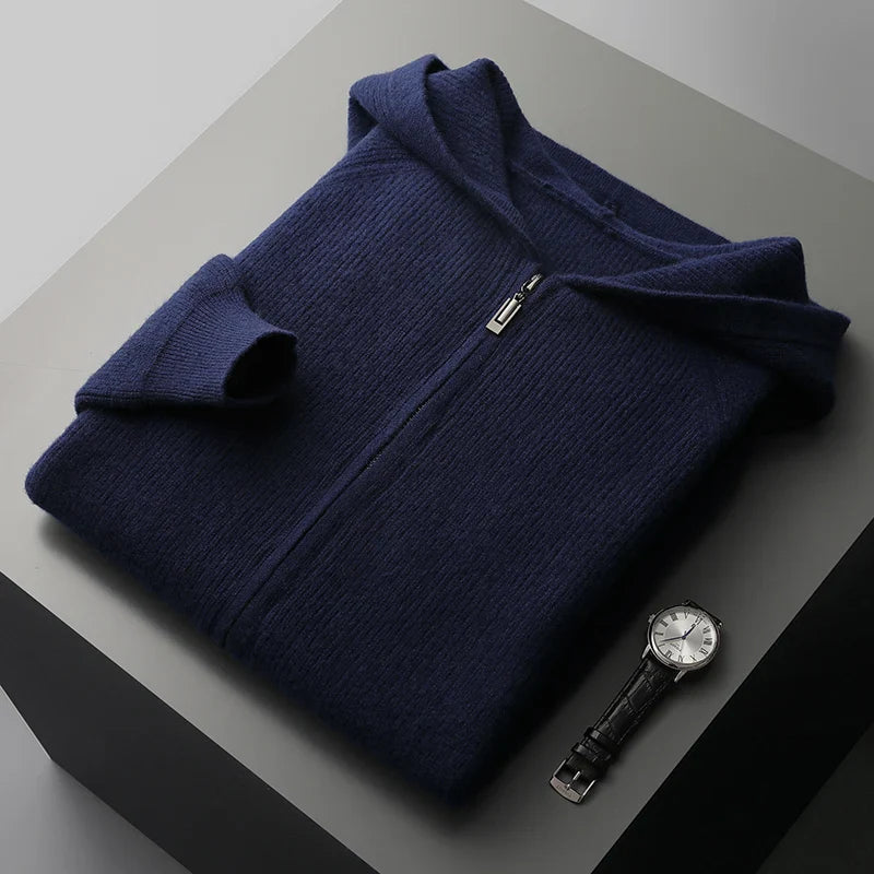 Alfie - Fine Cashmere Zipper Hoodie