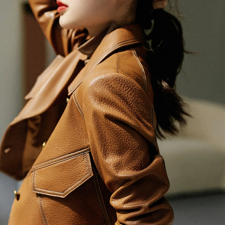 Anastasia - Refined Leather Jacket