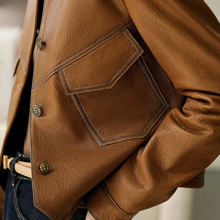 Anastasia - Refined Leather Jacket