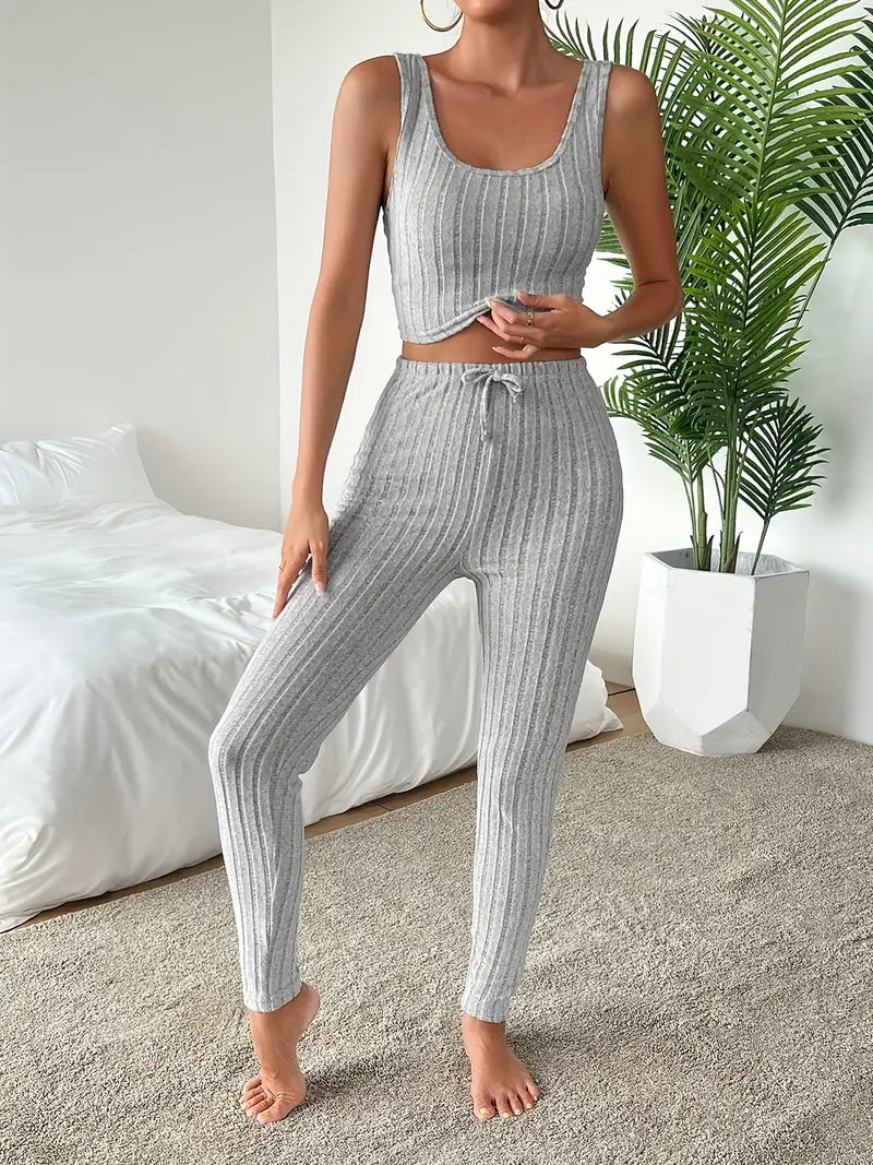 Leah - 3-Piece Ribbed Set