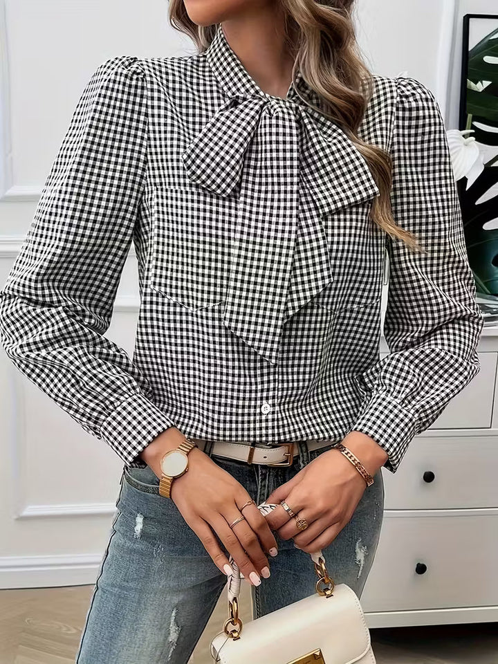 Amisha - Elegant Bow Blouse