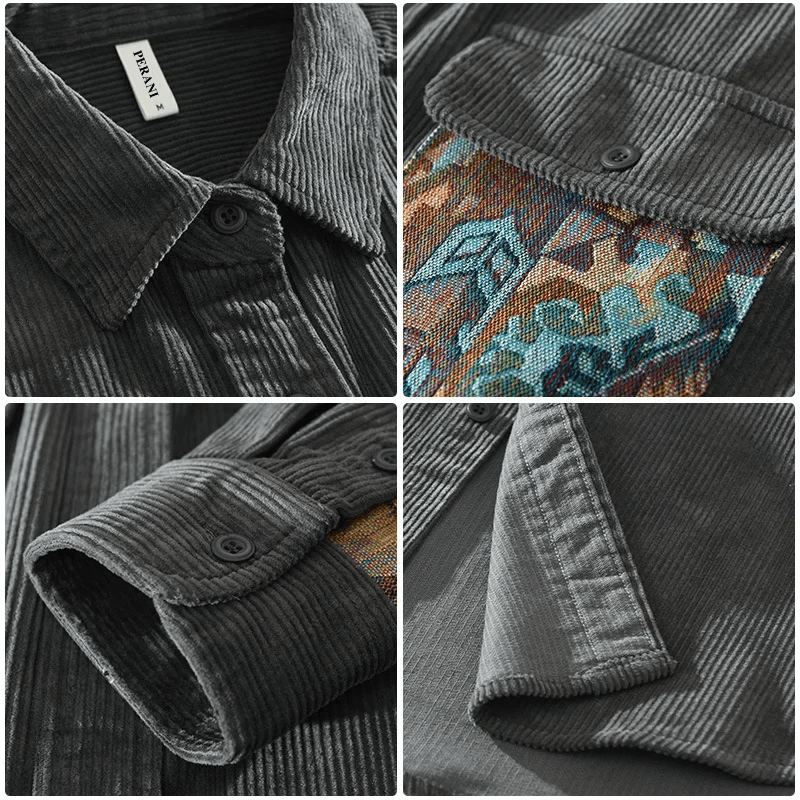 Fernando - Patchwork Corduroy Shirt