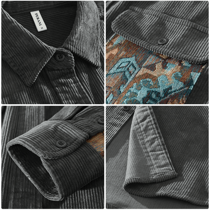 Fernando - Patchwork Corduroy Shirt