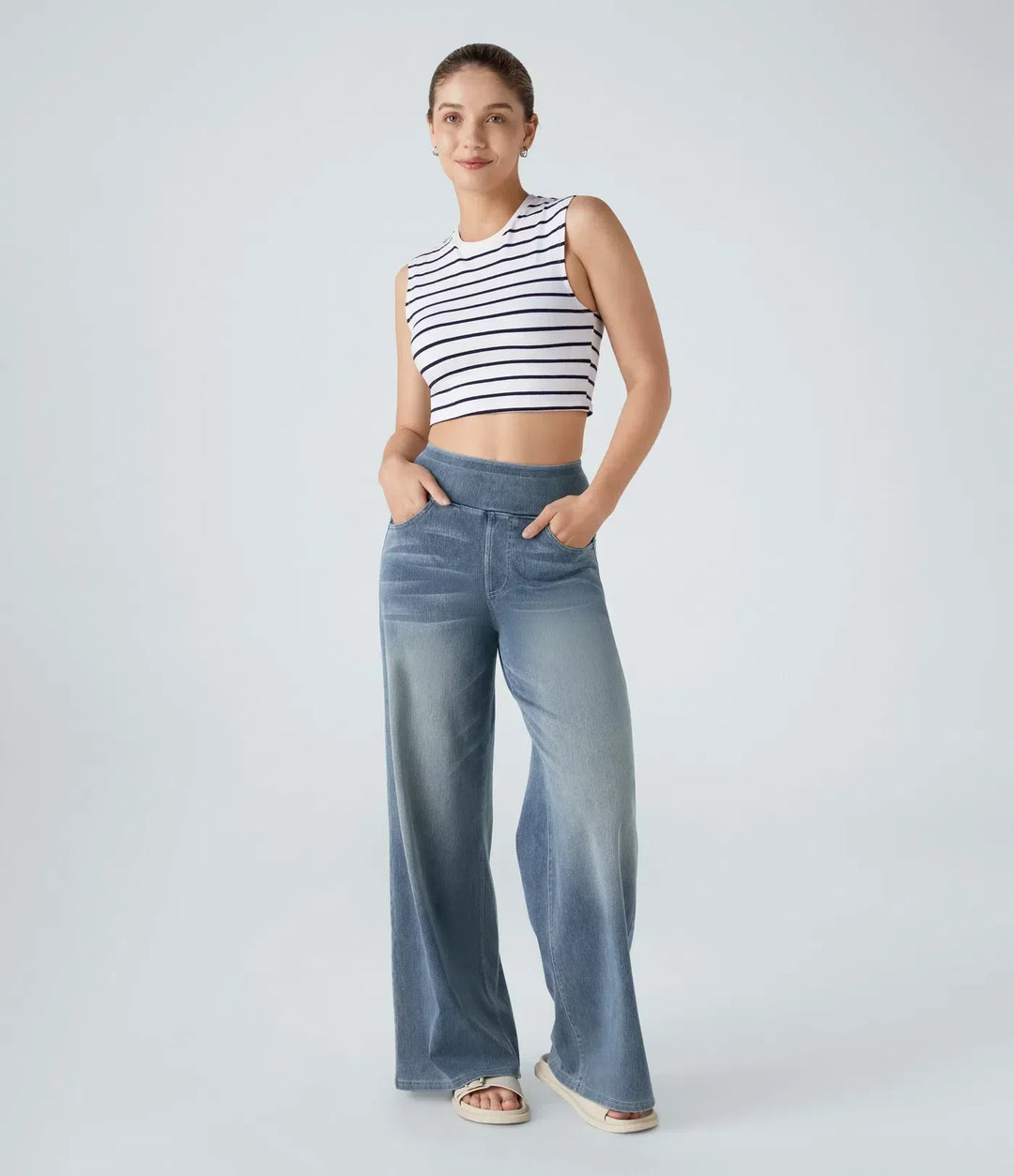 Viala - Tummy Support Denim Pants