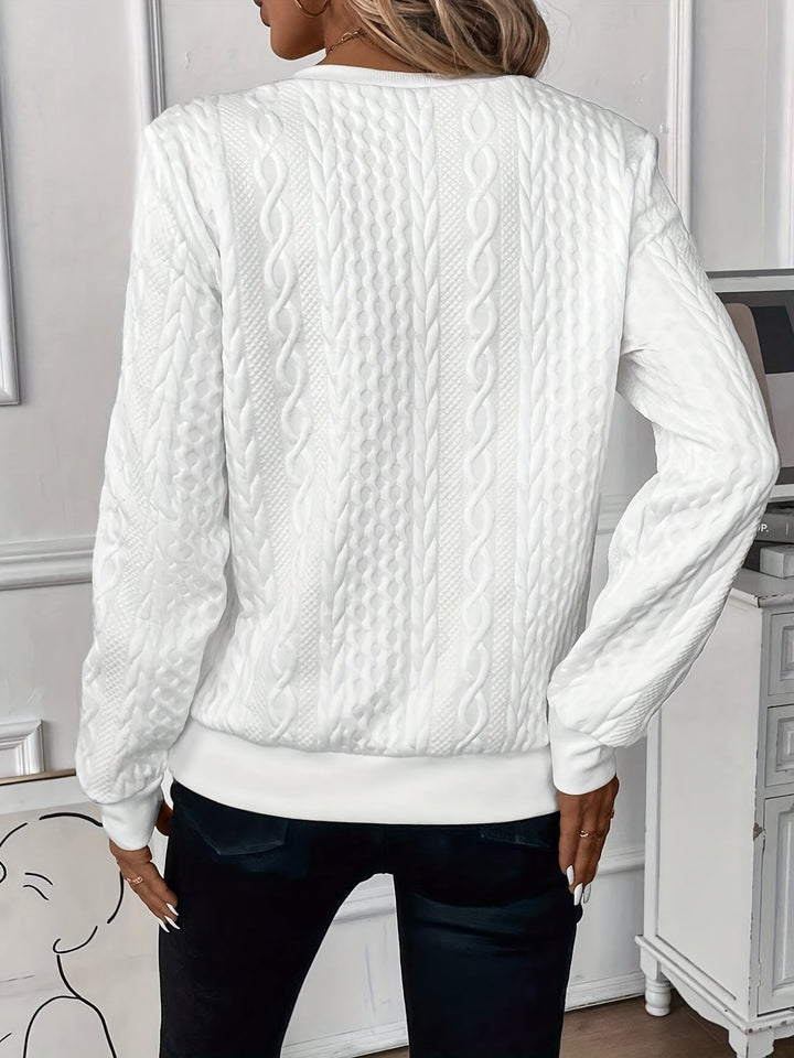 Sasha - Textured Quarter-Zip