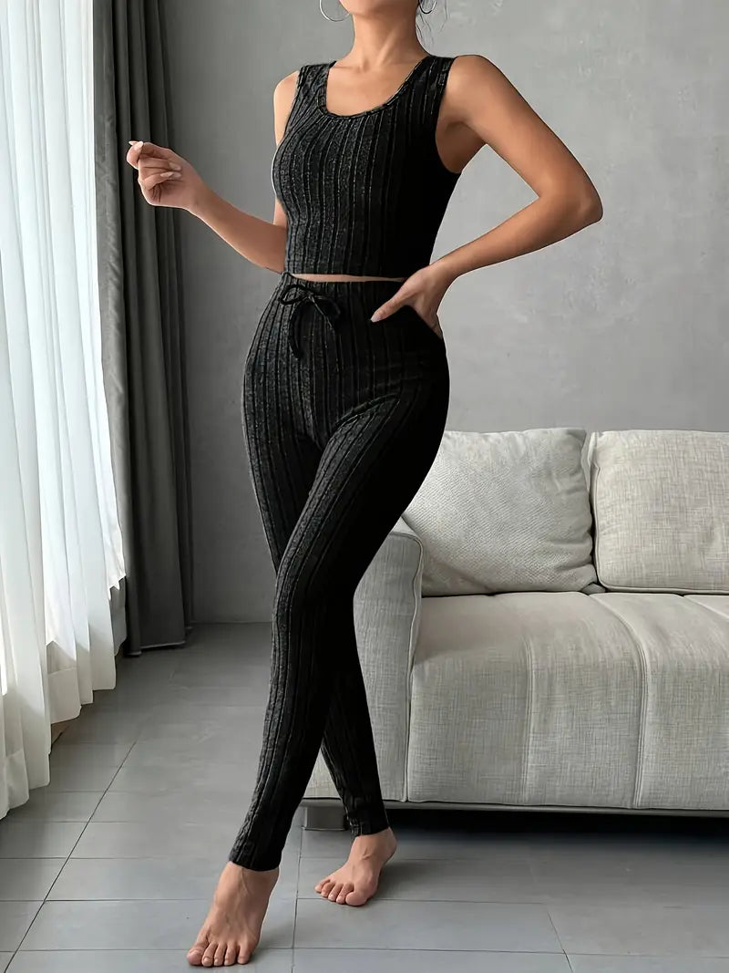 Leah - 3-Piece Ribbed Set