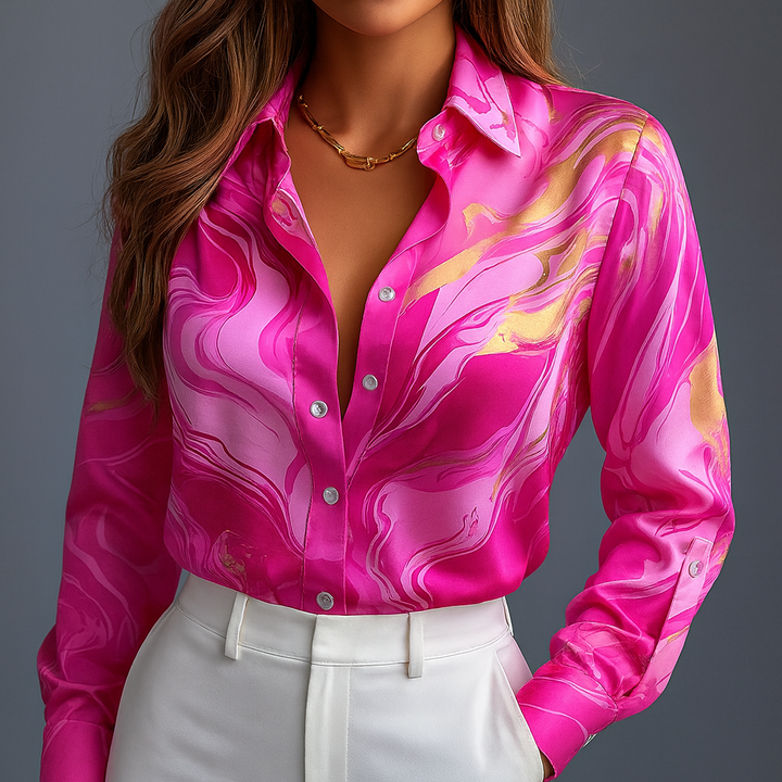 Harper - Bold Silk Shirt