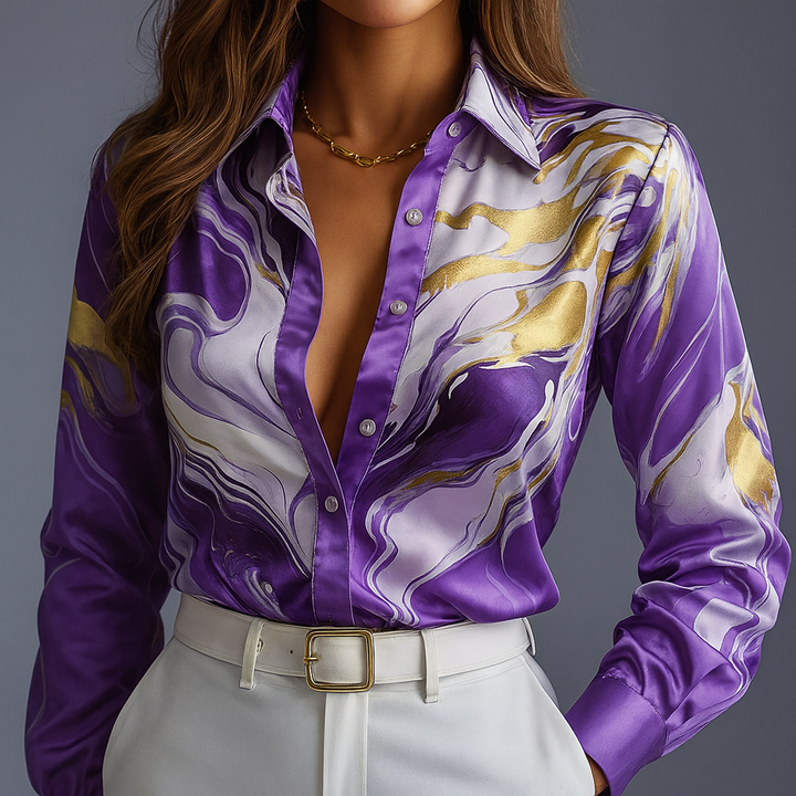 Harper - Bold Silk Shirt
