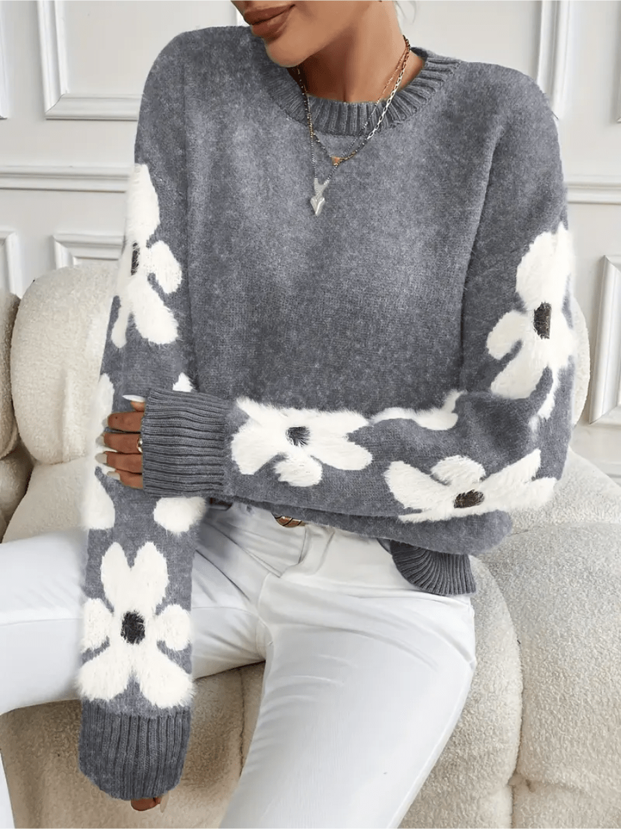 Fashaa - Cute Floral Sweater