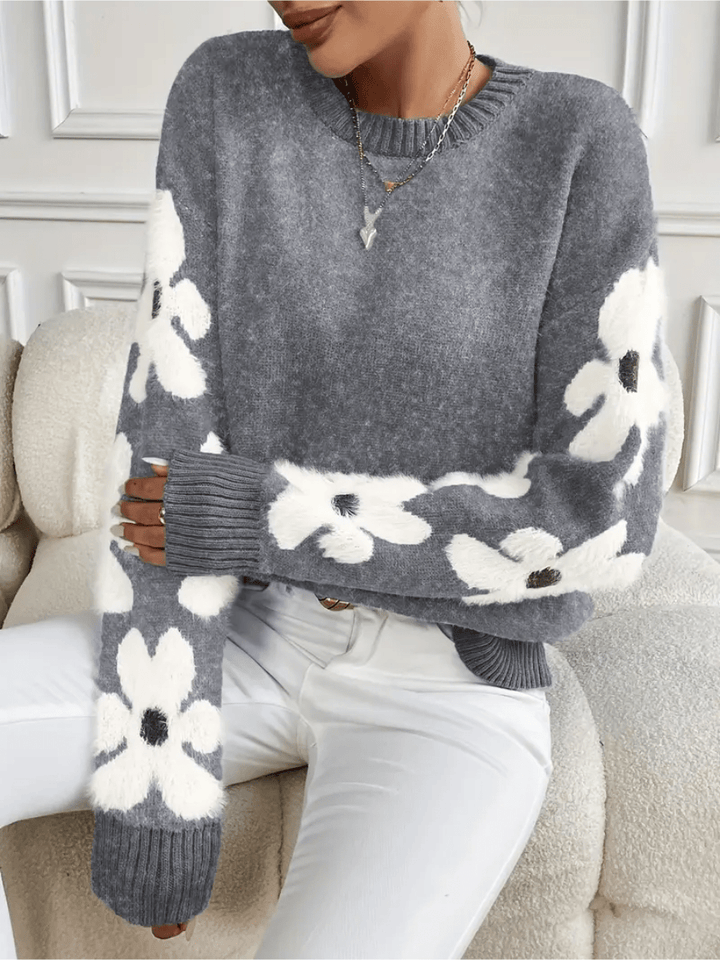 Fashaa - Cute Floral Sweater