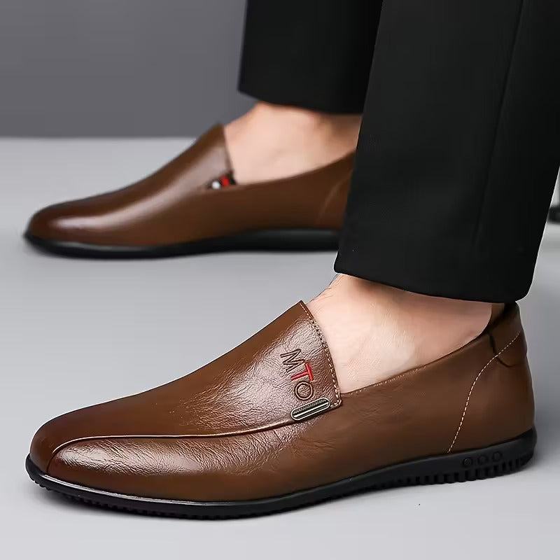 Heaton - Comfortable Leather Slip-on Shoes